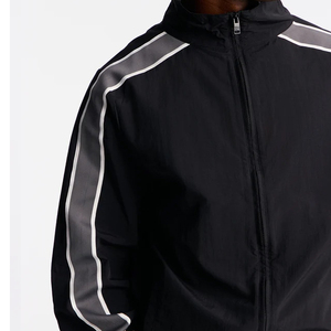 2027 Custom High Quality Winter Printed Solid Lightweight Nylon Streetwear Tracksuit Two Piece Jogging <b>Windbreaker</b> Sets Men - Product Image 6