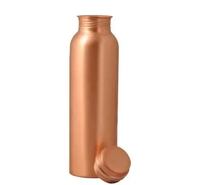 Bouteille d'eau réutilisable en cuivre de haute qualité avec couvercle hermétique, style bohème, écologique, pour un mode de vie sain, gourde NEHA