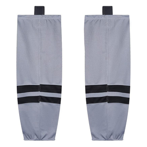 Cycling <b>Leg</b> <b>Warmers</b> Gray Black Striped Breathable Thin Knee High For Adults Summer Sport Socks - Product Image 3