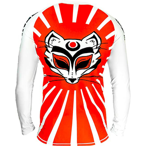 Best Quality <b>Men's</b> Breathable Long Sleeve Winter Rash Guard Heat-Transfer Printing Spandex/Polyester Material Customizable Logo - Product Image 6