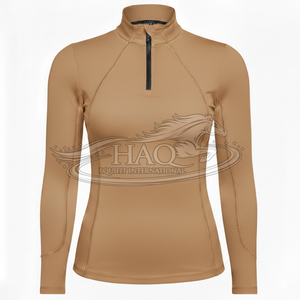 Haut de performance personnalisé à manches longues pour femmes, protection UV solaire, sous-vêtement d'équitation, vêtements d'équitation - Product Image 6
