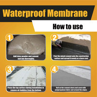 ANTI Professional Membrane imperméable à l'eau Membrane de découplage Membrane de douche pour salle de bain, revêtement de sol, tissu PE, sauna, zones humides