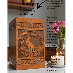 Affordable Wooden Urn for Ashes – Simple Cremation Container <b>Keepsake</b> urn <b>Memorial</b> <b>Keepsake</b> by AYAANS - Product Image 5