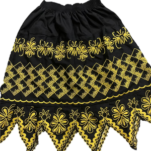 Altr Brothers Latest Fashion Polyester A-Line <b>Hawaiian</b> Mini <b>Skirts</b> Embroidery Floral Design High Street Tight Knee-Length - Product Image 5