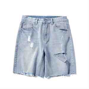 Shorts en jean classiques pour hommes, décontractés, pour l'été, à porter au quotidien, confortables, légers, style moderne, tenue de rue - Product Image 4