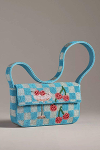 Sac fourre-tout de soirée brodé à la main avec perles micro-cristallines en toile de coton durable - Product Image 4