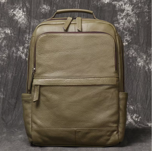Sac à dos de travail vintage en cuir véritable HAWK SPORTS INDUSTRIES, grande capacité, sangle réglable, fermeture à glissière, unisexe, pour ordinateur - Product Image 5