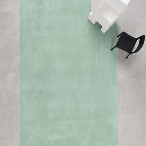 Tapis d'intérieur en laine naturelle, uni, tufté, vert menthe, antidérapant, tapis de sol texturé doux, salon, chambre à coucher, salle à manger, maison moderne - Product Image 5