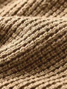 Cardigan à col châle pour homme en viscose-polyester, tricot côtelé boutonné, décontracté, chaud, pour l'automne et l'hiver, vente en gros - Product Image 5