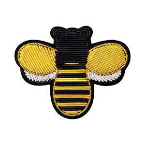 Custom Handmade Flies Insect Brooch Bullion Wire & Beaded Embroidery Fashion Pins Luxury Handcrafted Brooches for Jackets & Bags - Product Image 1