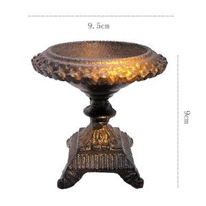 Porte-bougie vintage en fonte, robuste, en métal, fait main, pour bougies piliers, pour table à manger, décoration intérieure - Product Image 1