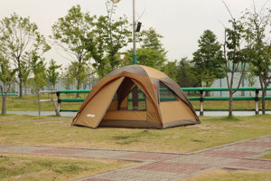 CAMPTOWN ADVENTURE 6 Tienda de campaña domo para 4-5 personas, tienda mediana, tienda familiar, tienda familiar impermeable de 3000 mm con vestíbulo - Product Image 2