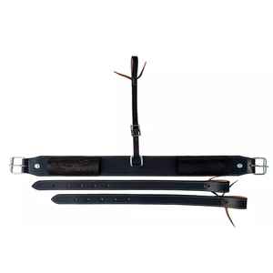 Accesorio de cincha de caballo de cuero más vendido al por mayor Circunferencia de sillín occidental caliente con herramientas florales y diseño de trenzado blanco - Product Image 1