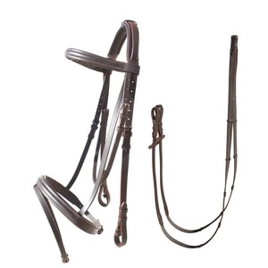 SPALL JP SPORTS Brida para Caballo de Alta Calidad, Cuero Genuino Inglés con Juego de Riendas Antideslizantes, Segura y Cómoda SJS-HBR-0009 - Product Image 1