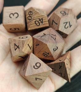 Luxury Grade Wooden <b>Dice</b> Inlaid <b>Polyhedral</b> Wooden <b>Dice</b> for Professional Tabletop Gaming Wholesale Gaming Gear Supply Accessory - Product Image 3