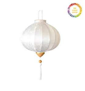 Lanterne en soie vietnamienne artisanale, style Hoi An, lampe décorative pour la maison et la décoration des festivals - Product Image 3