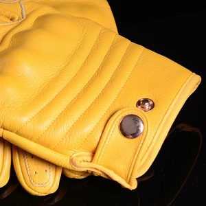 Unisex High Quality Leather Driving Gloves Cycling Outdoor Full Finger Touchscreen Compatible Lightweight Adjustable Wrist <b>Strap</b> - Product Image 2
