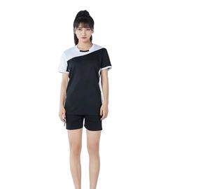 ชุดเครื่องแบบเล่นวอลเลย์บอลของผู้ชายผ้าโพลีเอสเตอร์แห้งเร็วระบายอากาศได้ดีดีไซน์ตามสั่ง100% - Product Image 2