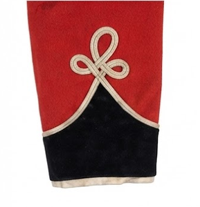 Chaqueta de lana roja con cuello alto, estilo uniforme de banda de marcha, servicio OEM personalizado - Product Image 4