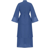 EXORO APPARELS Dernière Collection Abaya Femme Style Saoudien Turc Léger Respirant Séchage Rapide Manches Longues Mousseline Musulmane