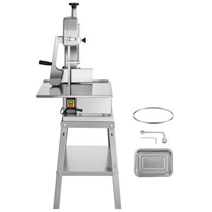 Sega Elettrica per Carne da 1800W con 5 Lame in Acciaio Inox, Tagliatrice Verticale da Banco 48,5x38 cm, Spessore di Taglio 18 cm, Include Funzione Affettatura - Product Image 1