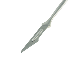 Lames de scalpel chirurgical en acier inoxydable avec manche, outil de coupe DIY, réparation, chirurgie animale, laboratoire, réutilisable - Product Image 5