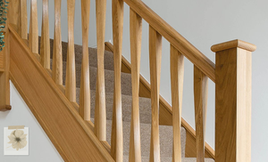 Capuchons de poteau d'escalier pyramidaux traditionnels en bois massif, chêne blanc, pour escaliers intérieurs/extérieurs et balcons - Product Image 6