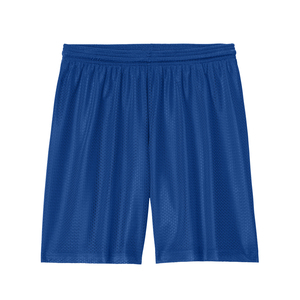 High Quality Men's 5-Inch Inseam Double <b>Layer</b> Blank Mesh Shorts Sublimation Solid Pattern Lightweight Material - Product Image 4