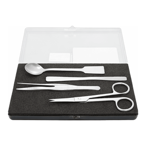 Fournitures de laboratoire, ensemble de chimiste Hammacher en acier chromé nickelé 5 pièces pour les laboratoires chimiques - Product Image 2