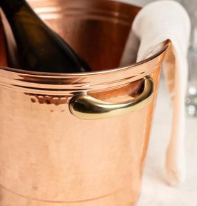 Gran oferta, cubo de hielo de cobre Premium hecho a mano con elegante textura martillada, perfecto para celebraciones y reuniones de lujo - Product Image 4