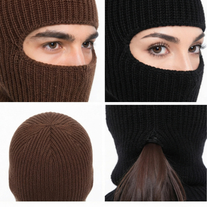 Pasamontañas de Punto Unisex, Máscara Facial Completa para Invierno, Uso en Exteriores, 100% Acrílico, Cálida, para Esquí, para Adultos, Circunferencia de Cabeza 56-58CM - Product Image 6