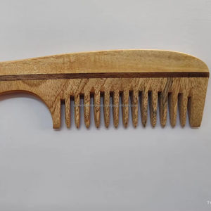 Peine de pelo de madera de Neem natural para la promoción del salón de casa y el uso en viajes de proveedor indio a precio de exportación - Product Image 1