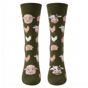 ถุงเท้ากีฬาลายการ์ตูนคุณภาพสูง ดีไซน์ใหม่ กันลื่น พิมพ์โลโก้ ราคาส่ง - Product Image 1