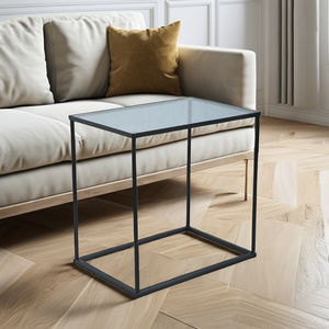 Table basse en fer convertible moderne, pliable, plateau en bois, durable, montage facile, design multifonctionnel 3 en 1 pour les petits espaces - Product Image 1