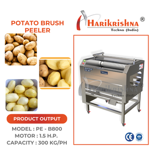 Brosse à éplucher de haute qualité pour pommes de terre, manioc, patates douces, carottes et betteraves – Machine à nettoyer et éplucher les légumes - Product Image 3