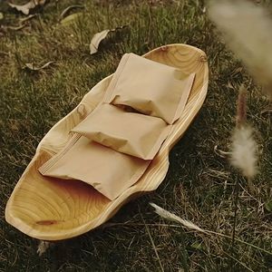 Elegante Bandeja de Madera Maciza de Estilo Vintage, 1 Pieza, para Frutas, Bocadillos y Llaves, Bandeja Decorativa para Cocina y Comedor - Product Image 6