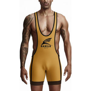 ชุดซิงเกิลเล็ตสำหรับกีฬามวยปล้ำยอดนิยม ดีไซน์เองได้ ยูนิเซ็กซ์ ผลิตจากวัสดุที่ยั่งยืน ราคาโรงงานถูก คุณภาพสูงจาก Hamilo Sports - Product Image 4