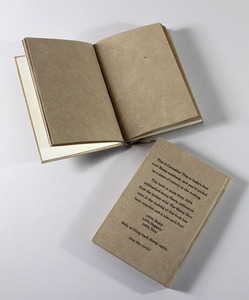 Cuadernos hechos a mano con cubierta dura de papel de cáñamo sin ácido, con logo impreso y diseño de hojas, diario para viajes. - Product Image 4