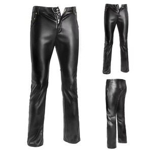 Pantalones de Cuero Genuino de Alta Calidad para Hombre, Estilo Motero, Pantalones de Cuero de Moda - Product Image 2