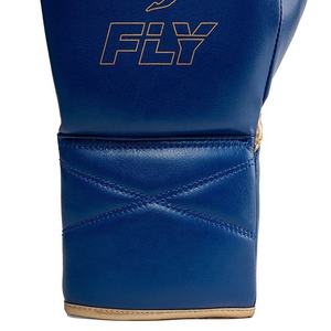 ถุงมือชกมวยหนังแท้คุณภาพพรีเมียม MMA สวมใส่สบาย ชุดกีฬาใหม่ คิกบ็อกซิ่ง สีน้ำเงินและสีทองพิมพ์ลาย สำหรับรัดเชือกแบบเต็มนิ้ว - Product Image 5