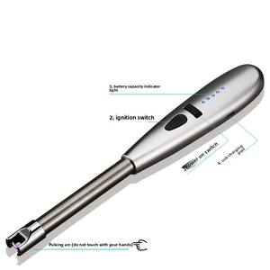 USB <b>Lighters</b> for BBQ Cooking Kitchen Cigarette Electric <b>Lighter</b> Smoking Dericsson Rechargeable <b>Windproof</b> Portable Plastic - Product Image 4