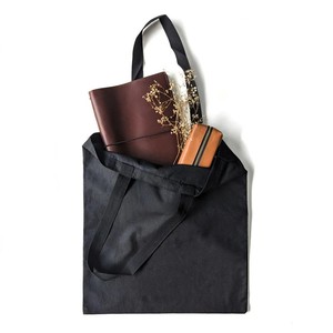 Black Non-Woven Shopping <b>Bag</b> Large <b>Size</b> Zipper Closure Shoulder Handle Daily Use Tote <b>Bag</b> - Product Image 3