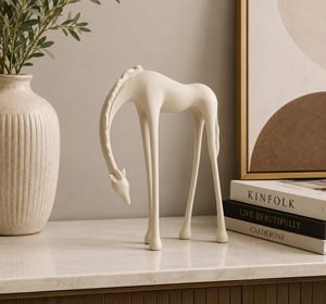 Escultura Moderna de Jirafa Alargada, Figura de Animal de Poliresina, Decoración Decorativa para Mesa, Hogar u Oficina - Product Image 6