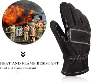 Guantes de Bombero Premium Fabricados con Materiales de Alta Calidad, Palma Reforzada y Cobertura Extendida de Muñeca OEM - Product Image 4
