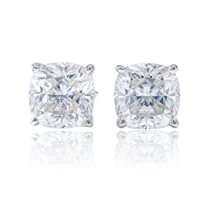 AMBER JEWELS - Pendientes de Diamantes Redondos con Corte Brillante, Oro Sólido de 18K, Certificación IGI, Color D, Sintéticos, Joyería de Lujo para Aniversario - Product Image 3