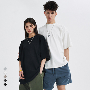 เสื้อยืดคอกลมแขนสั้นผู้ชาย ผ้าฝ้าย 100% ทรงปกติ สไตล์สตรีท ผ้าเจอร์ซีย์เนื้อนุ่ม 250 กรัม ไซส์ M L XL - Product Image 3