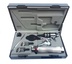 Professional Electric ENT Diagnostic Set ISO13485 Certified ICU Use Fiber Optic Macintosh Laryngoscope LED <b>Bulb</b> Mac Miller Blade - Product Image 3