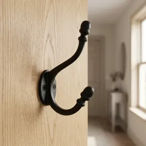 Perchero de pared moderno con forma de sombrero de hierro, el más vendido, organizador para uso residencial, comercial, hotelero y de oficina, disponible al mejor precio. - Product Image 3