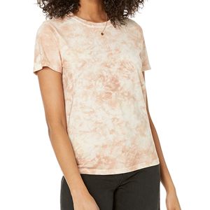 Camiseta Holgada de Cuello Redondo con Estampado Tie Dye para Mujer, Manga Corta, Corte Regular, Informal, Primavera Verano, 100% Algodón Jersey Transpirable - Product Image 3