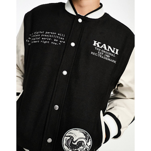 Vestes universitaires personnalisées, fabricant OEM, veste de baseball de style universitaire haut de gamme, manches en laine et en cuir pour les marques et les commandes en gros - Product Image 4